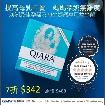 澳洲QIARA® 益生菌BB展激減!