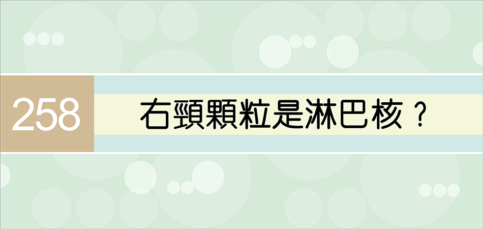 右頸顆粒是淋巴核？