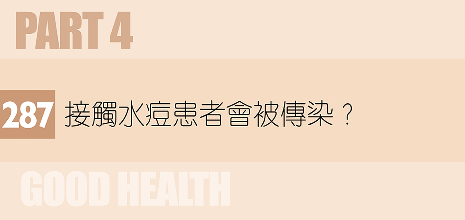 接觸水痘患者會被傳染？